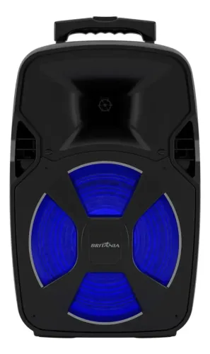 Caixa De Som Amplificada Britânia Bcx12000 Bluetooth 5.0 650 Cor Preto