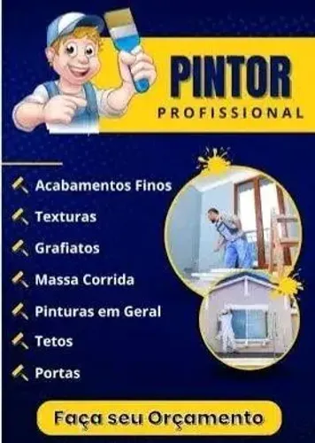 Pintor disponível para orçamento e diária