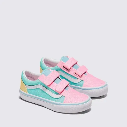 Tenis Vans Infantil Old Skool V Glitter in Pastel