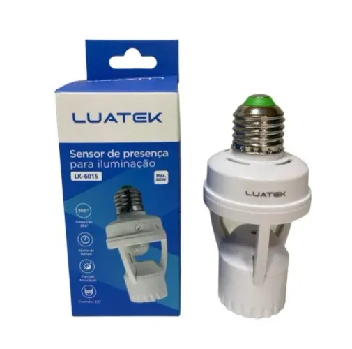 Sensor movimento LK-6015-1 Luatek Suporte lâmpada