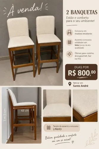 2 banquetas