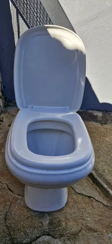 Vaso Sanitário Branco Completo com Tampa