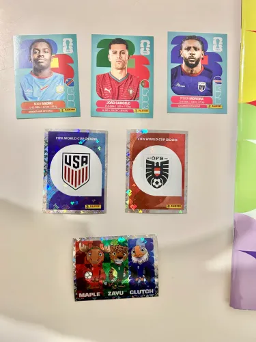 3 Figurinhas Prateadas COPA original 