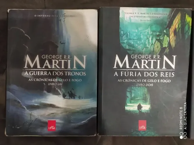 Livros: Box Crônicas de gelo e fogo + HQ dos guardiões da galaxia + 1 livro
