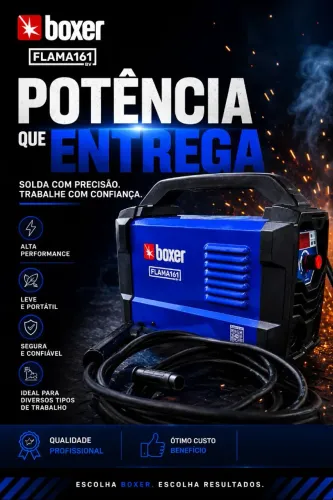 Máquina de solda Flama 161 boxer bivolt