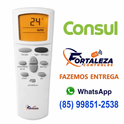Controle Remoto Ar Condicionado Janela Consul 7500/10000btu - Entregamos em Fortaleza
