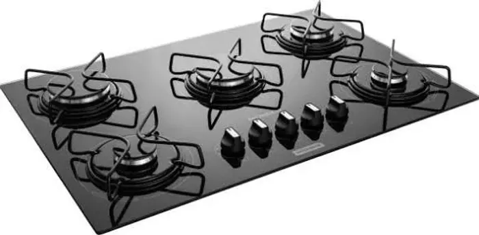 Fogão cooktop 5 bocas da Mondial.