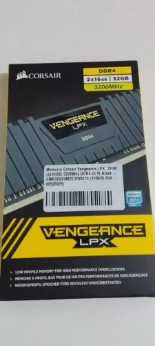 Memória RAM Corsair vengeance 32GB 3200Mhz DDR4