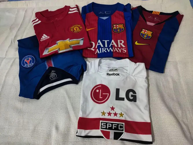 Camisas de times tm PMG infantil. ( Unidade ou lote) lote 500/ unid 150 cada.