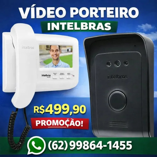 Vídeo porteiro Intelbras venda instalação Goiania