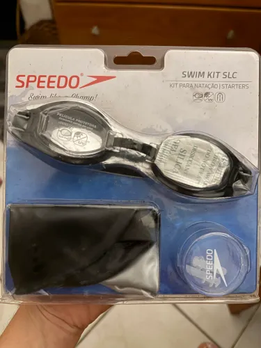 Kit natação Speedo touca óculos e protetor de ouvido