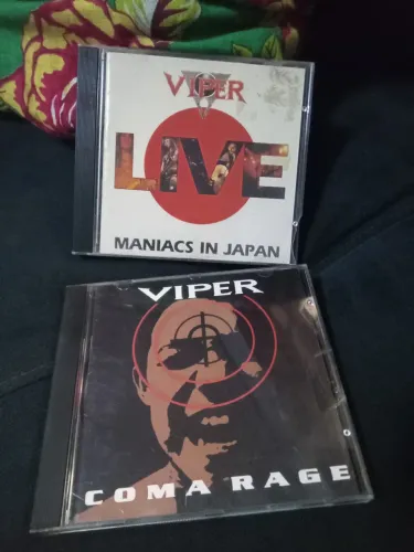 2 CDs bandas metal nacional Viper Live Maniacs In Japan e Coma Rage