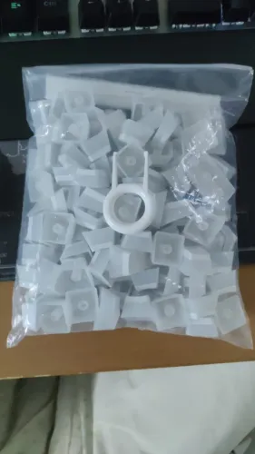 Keycaps Pudding White PBT Double Shot 129 Teclas Transtranslúcidas RGB