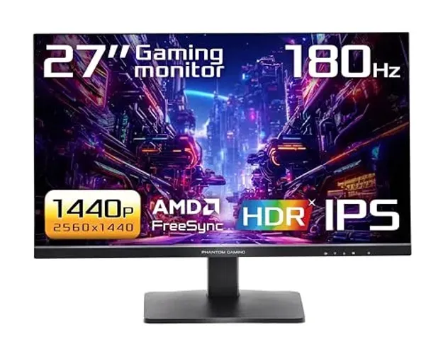 Monitor ASRock Phantom Gaming, 27 Pol, QHD, IPS, 1ms, 180hz, 99% sRGB, Novo, Lacrado