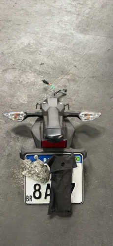 Suporte de placa ninja 400 original + setas