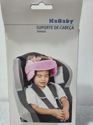 Apoio de cabeça para assento de carro infantil KaBaby Rosa
