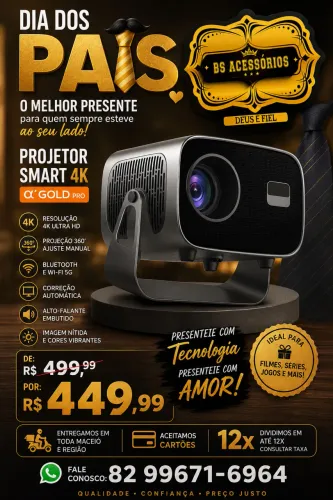 PROJETOR HY500 ANDROID PEGA YOUTUBE NETFLIX E MUITO +