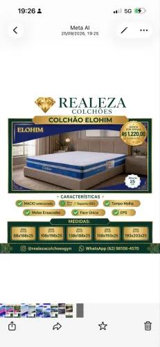 Cama box casal , realeza colchões sua melhor opção