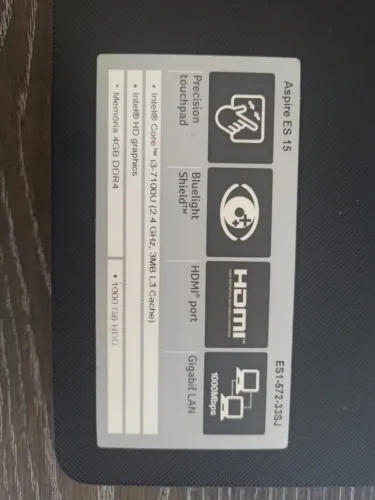 Notebook Acer em excelente estado de conservação