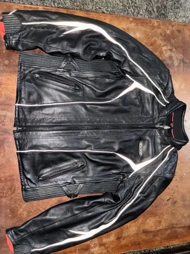 Jaqueta de couro motoqueiro Harley Davidson 