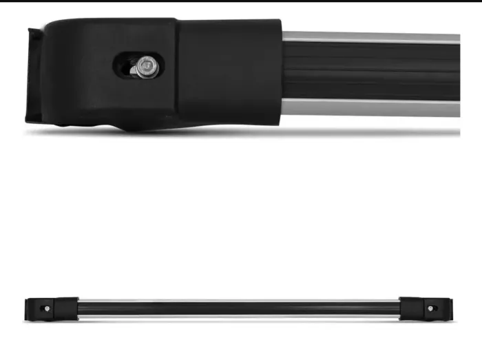 Rack De Teto Travessa Slim Novo Vw Nivus 2020 2021 Prata