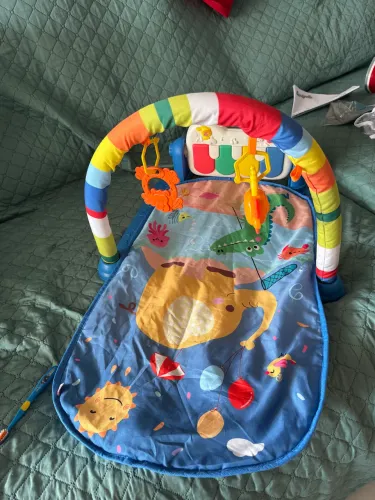 Tapete de atividades infantil musical-tummy time enxoval de bebê 