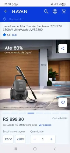 Lavadoura Electrolux 