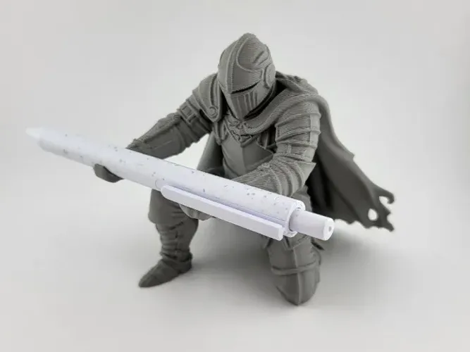 Suporte para Canetas Cavaleiro Organizador de Mesa Guerreiro Medieval