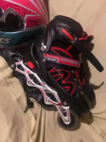 Patins usado apenas uma vez novo