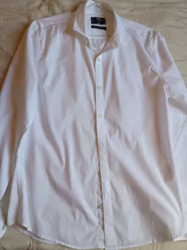 Camisa Social masculina TNG Branca G Slim Fit