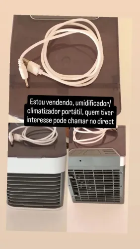 Mini umidificador/climatizador portátil 
