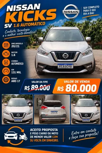Nissan Kicks SV 1.6 16V Flexstar 5P Aut. 2021