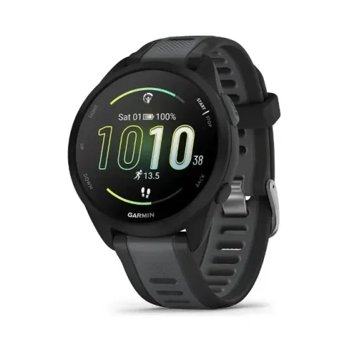 Relógio Garmin Forerunner 165 Music Amoled Preto 43mm (Novo e sem uso, na caixa original)
