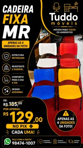 Cadeira fixa promoção