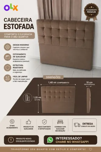 Cabeceira para Cama Box Casal