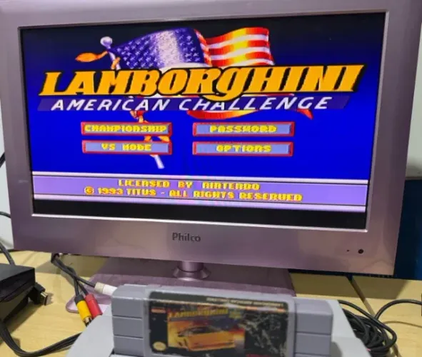 Jogo Lamborghini American Challenge Super Nintendo Snes Original