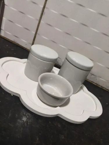 Kit higiene para bebês de porcelana