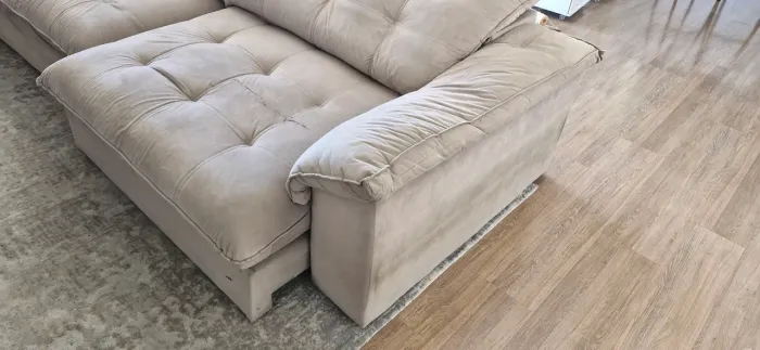 Sofá 3 ou 4 Lugares Cinza 2,90mts