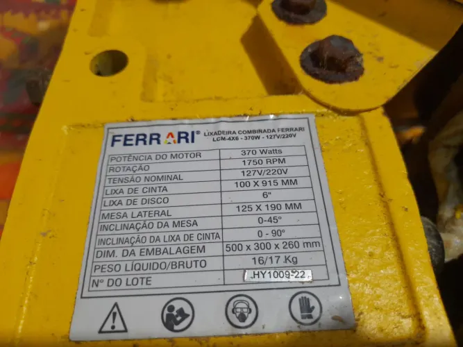 Lixadeira Combinado 