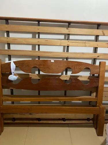 Cama de casal cerejeira usada medida padrão 