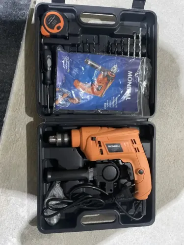 Furadeira de Impacto Mondial 650W com Maleta - Entrega gratis 