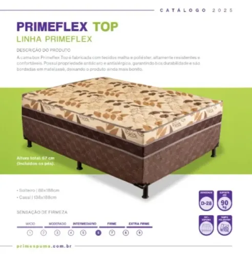 Cama Box Primeflex Top Casal e Solteiro Nova