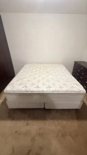 Cama King com Box Sealy seminova
