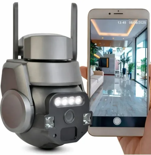 Camera De Segurança Ipega kp-ca208 Lentes Com Led Hd Wifi Preto