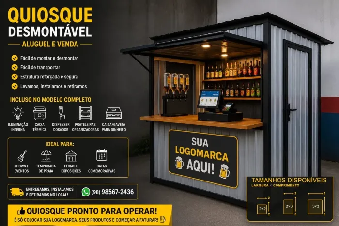 ** QUIOSQUE PARA ALUGUEL DE EVENTOS***