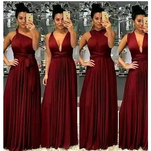 Vestido Longo Infinity Elegance- Marsala