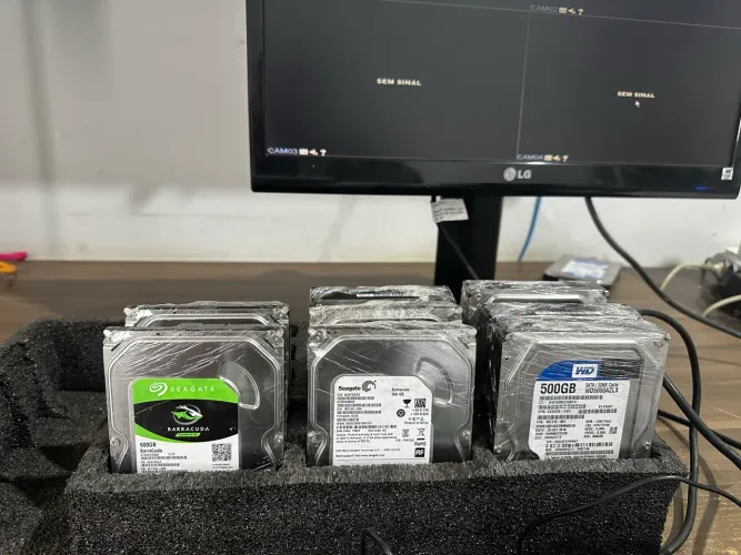 Hd para dvr sistema segurança 500gb 85,00 cada para dvr seagate ou wd loja com garantia