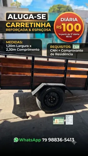 Carretinha aluguel