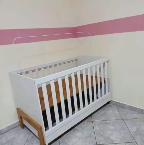 Berço Mini Cama 2 em 1 Branco - Qmoví