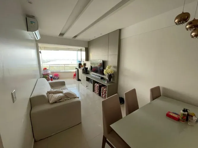 Apartamento na Península, Vista Mar, Mobiliado, Projetado, Climatizado